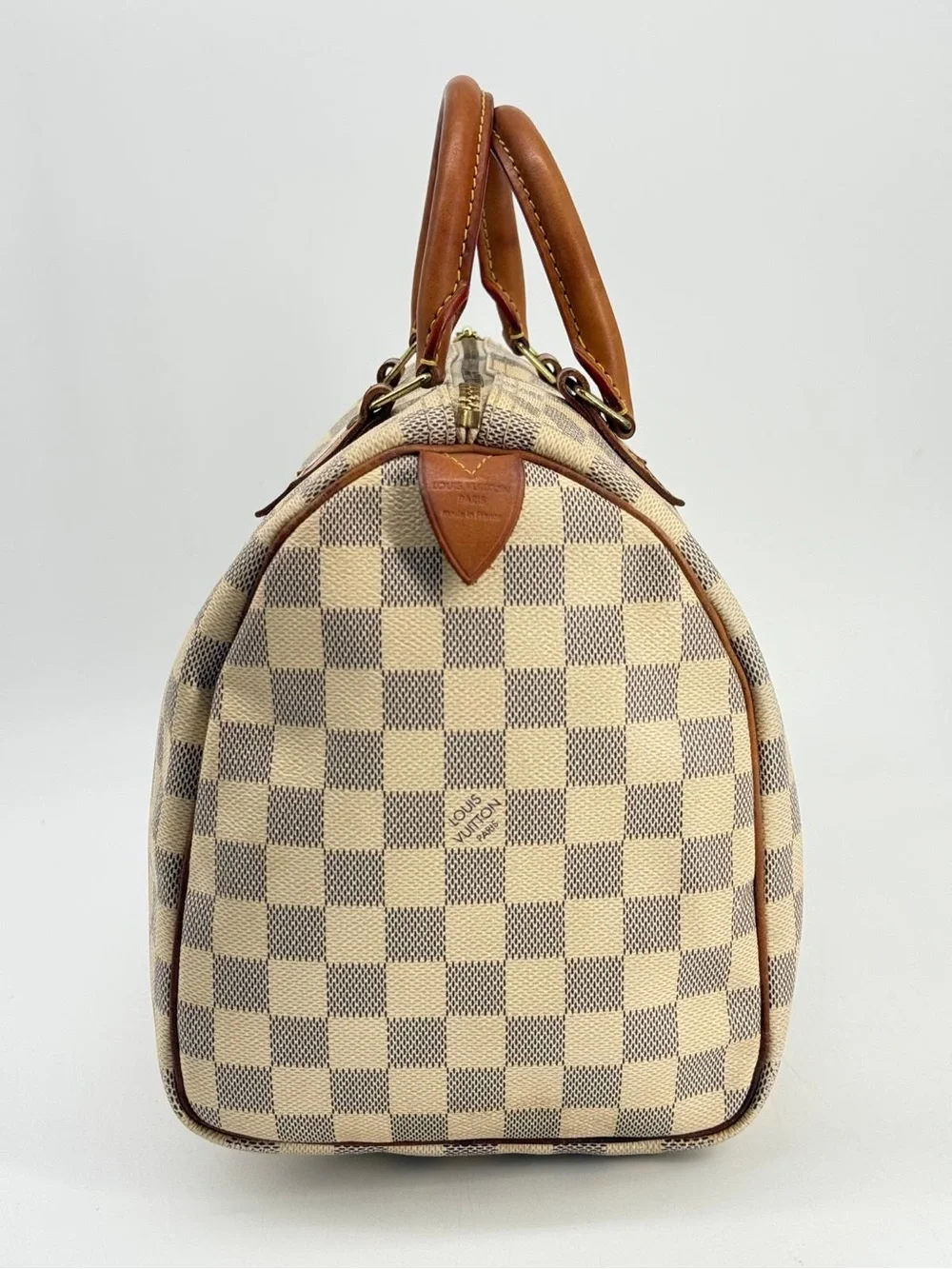 LOUIS VUITTON Damier Azur 30 Canvas Speedy Handbag